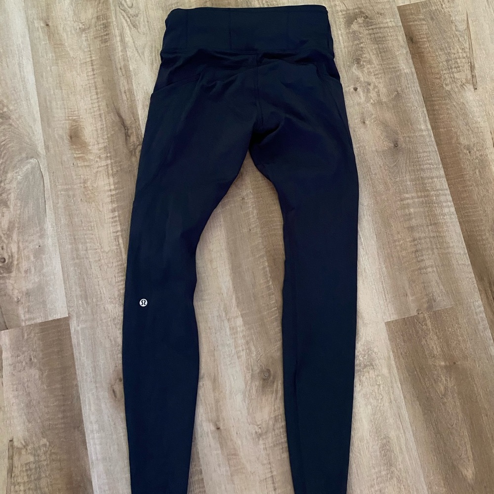 Lululemon Fast and Free Tights size 6 Navy Blue